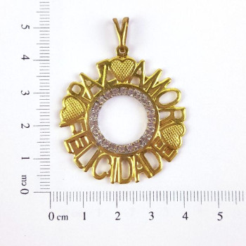 PIN MANDALA PAZ AMOR FELICIDADE CAM