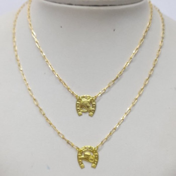 ESC FERRADURA CAVALO/CHAPÉU CORRENTE CADEADO