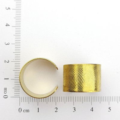 ANEL REGULAVEL COM RISCOS CHEIO C/ 2 FUROS