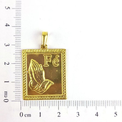 PIN PLACA MÃO REZANDO FÉ
