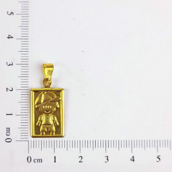 PING LATÃO PLACA MENINO