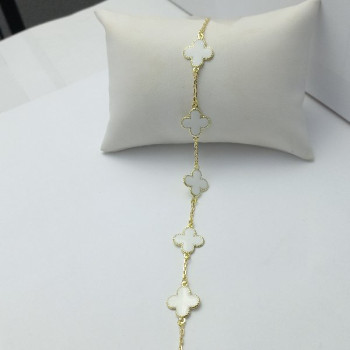 PUL FLOR 14MM RESINADO BRANCO MASCULINO 21CM