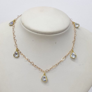 CHOCKER CORAÇÃO ZIRCONIA 35+10