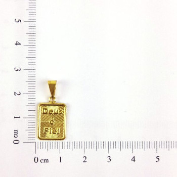 PIN PLACA DEUS É FIEL CAM