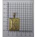PIN QUADRADO LETRAS K CAG
