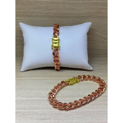 PULSEIRA GRUMET DIAMANTADA MASCULINA 21CM