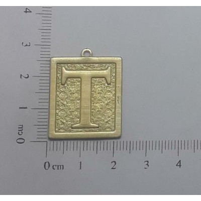 PIN QUADRADO LETRAS T CAG