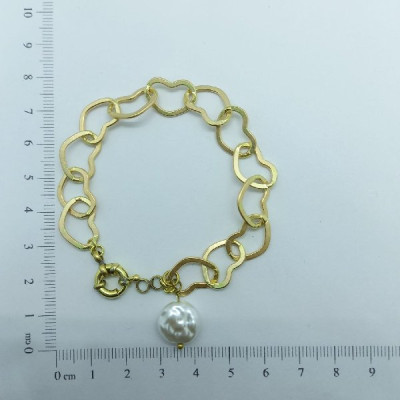 PUL CORAÇÕES FECHO BOIA E PÉROLA