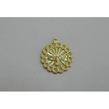 PIN ESP SANTO REDONDO 20MM BORDA C/ PÉROLA